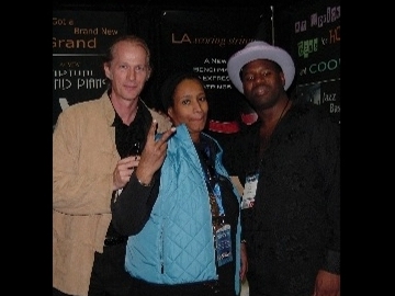 Rhonda Lancaster (keyboards) with John Blackwell (drummer - Prince)