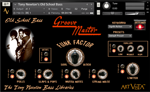 GrooveMaster bright funky bass